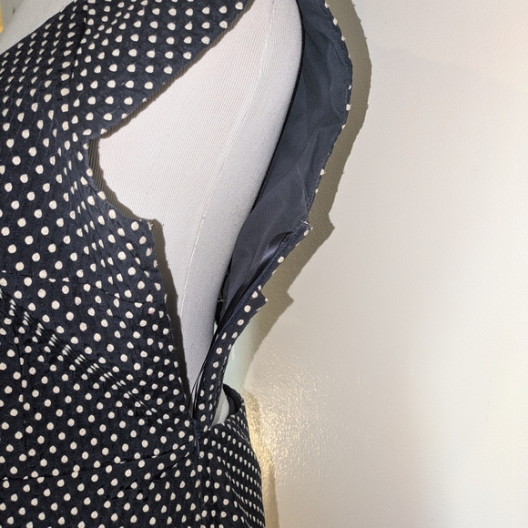 Banana Republic Blue and White Peplum Blouse - Picture 9 of 12